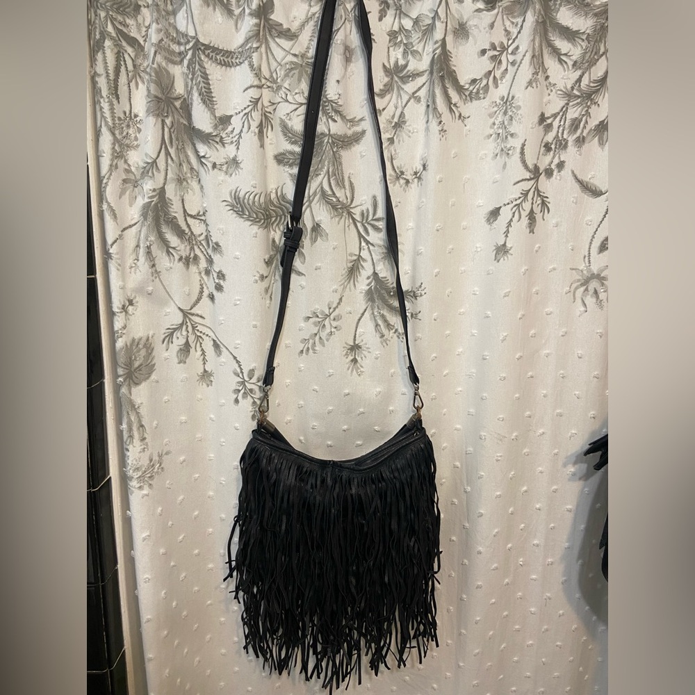 Black tassel purse